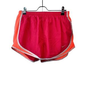 Nike Dri Fit Workout Athletic Running Shorts Short Pink and Orange Size Medium